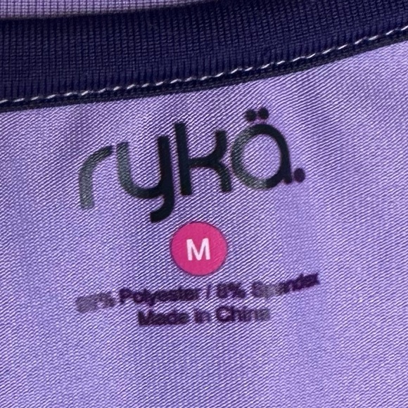 Ryka Purple and Black Striped Long Sleeve Shirt Size Medium - Picture 4 of 5